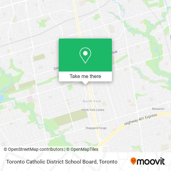 Toronto Catholic District School Board map