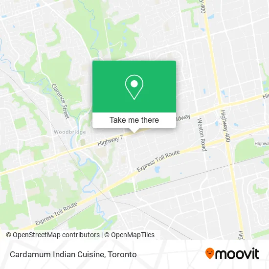 Cardamum Indian Cuisine map