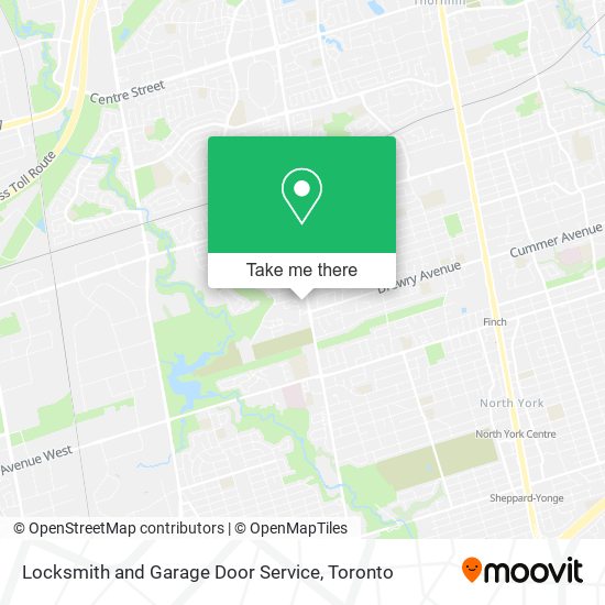 Locksmith and Garage Door Service map