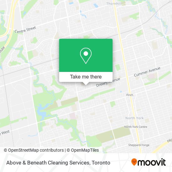 Above & Beneath Cleaning Services plan