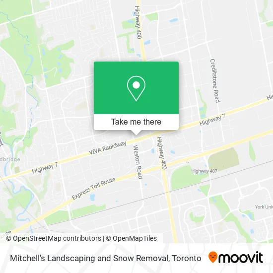 Mitchell's Landscaping and Snow Removal map