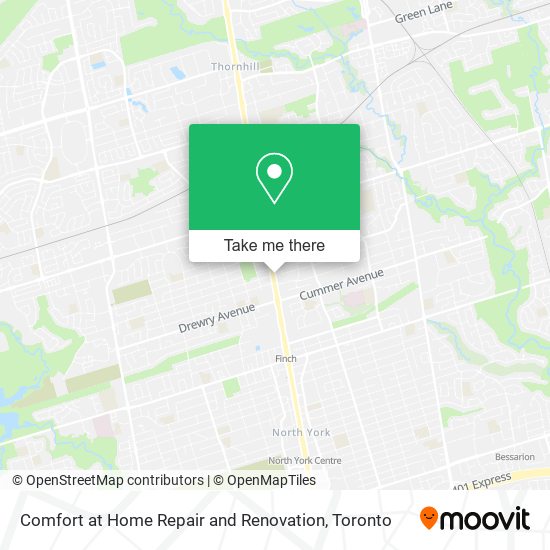 Comfort at Home Repair and Renovation map