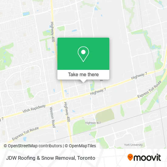 JDW Roofing & Snow Removal map