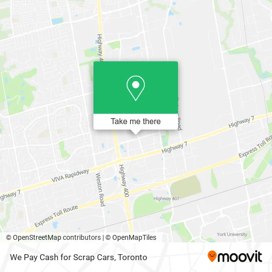 We Pay Cash for Scrap Cars map