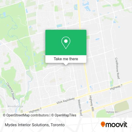 Mydes Interior Solutions map