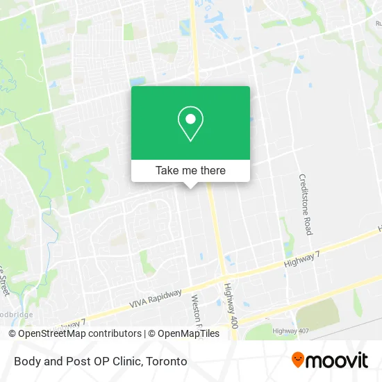 Body and Post OP Clinic map