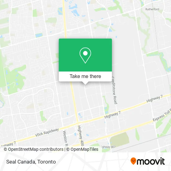 Seal Canada map