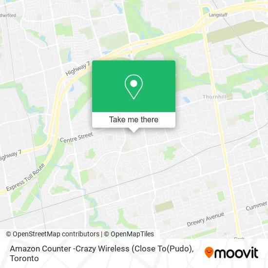 Amazon Counter -Crazy Wireless (Close To(Pudo) map