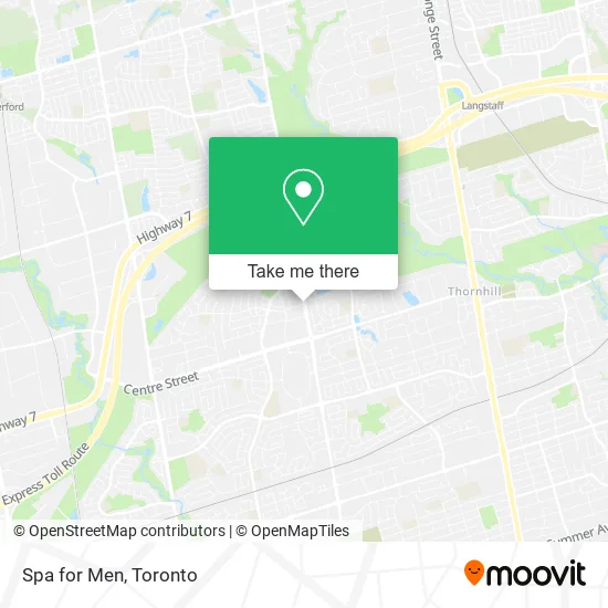 Spa for Men map