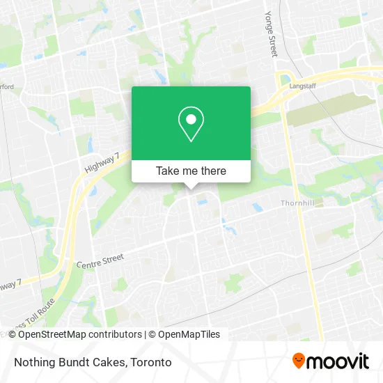 Nothing Bundt Cakes map