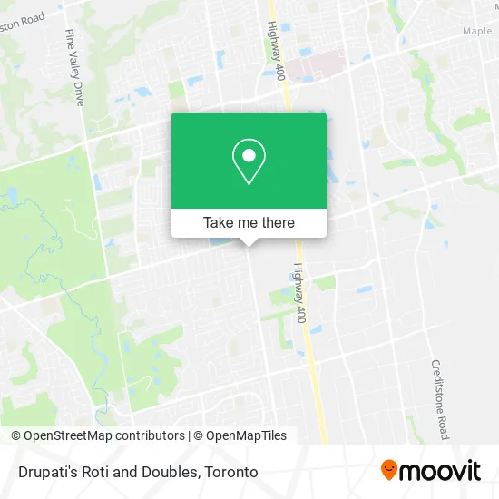 Drupati's Roti and Doubles map