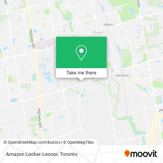 Amazon Locker-Leonor map