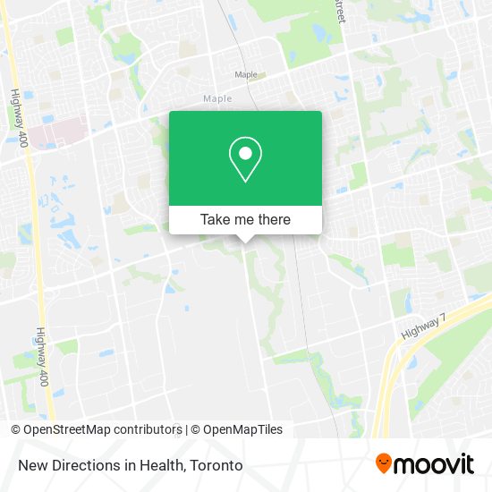 New Directions in Health map