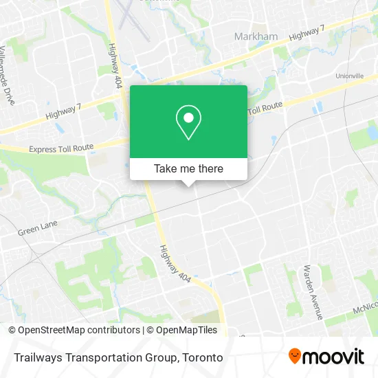 Trailways Transportation Group map