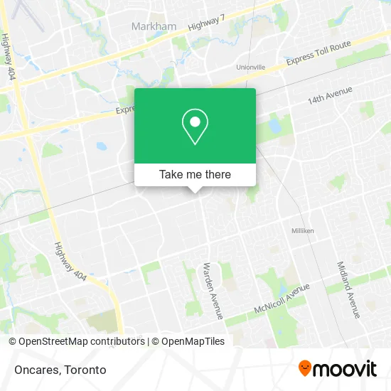 Oncares map