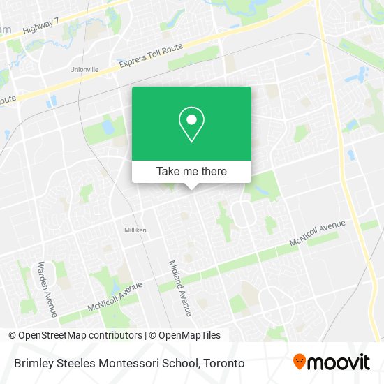 Brimley Steeles Montessori School map