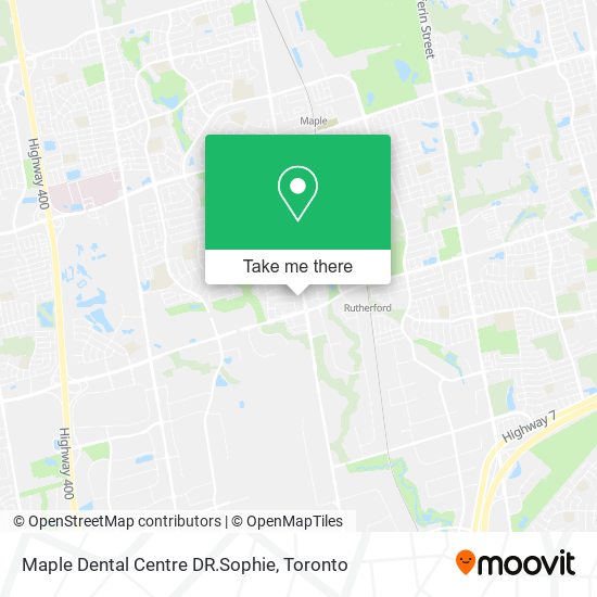 Maple Dental Centre DR.Sophie map