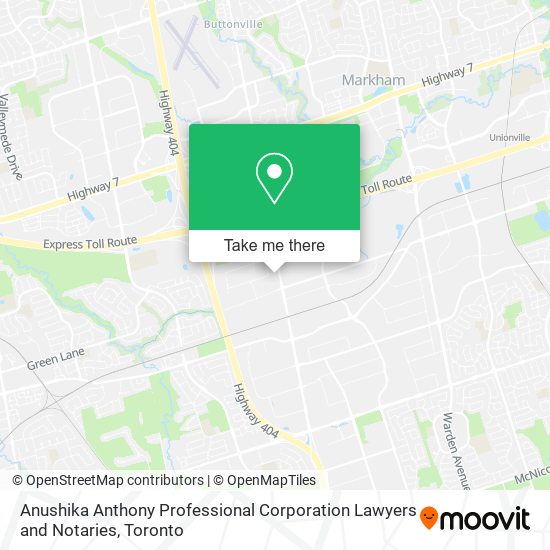 Anushika Anthony Professional Corporation Lawyers and Notaries map
