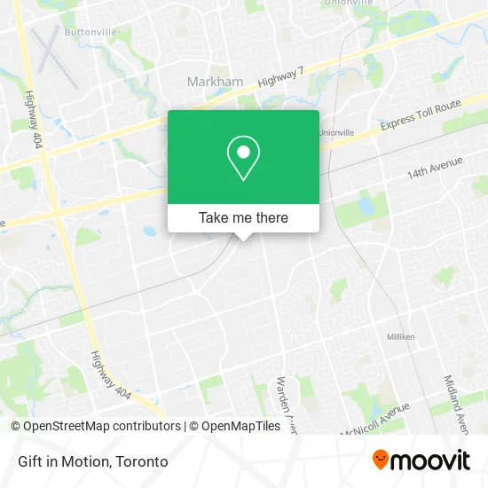Gift in Motion map