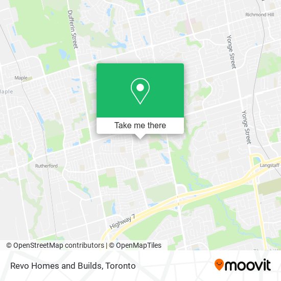 Revo Homes and Builds map