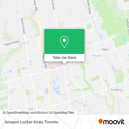 Amazon Locker-Kiran map