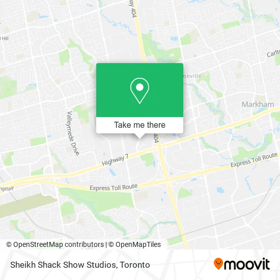 Sheikh Shack Show Studios map