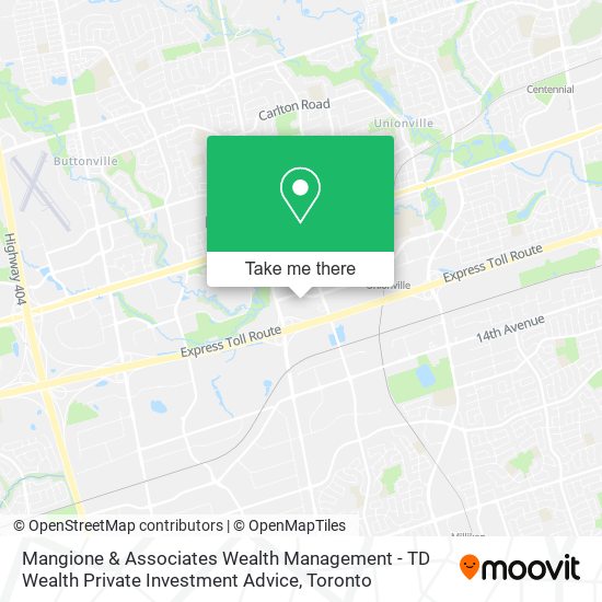 Mangione & Associates Wealth Management - TD Wealth Private Investment Advice map