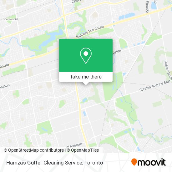 Hamza's Gutter Cleaning Service map