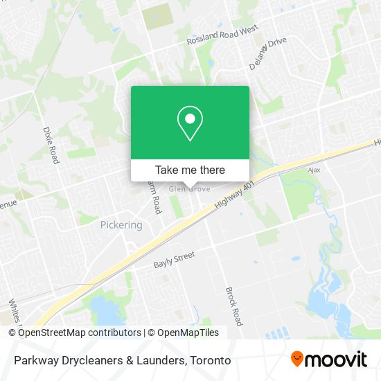 Parkway Drycleaners & Launders map