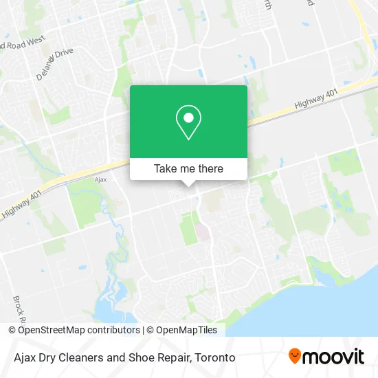Ajax Dry Cleaners and Shoe Repair map
