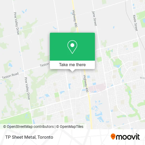 TP Sheet Metal map
