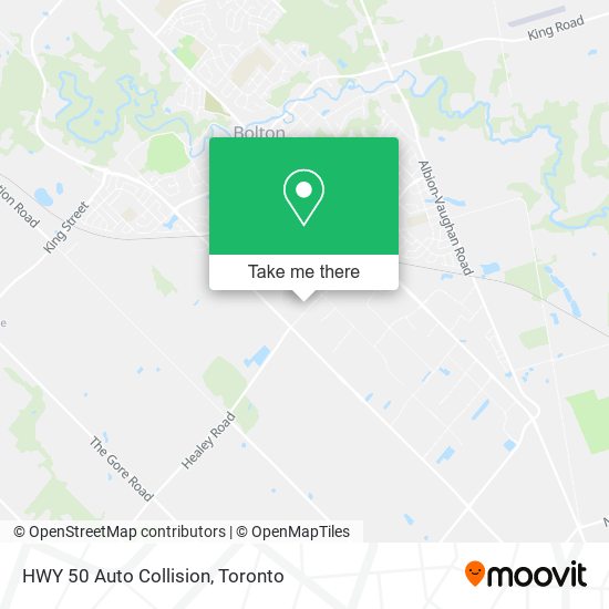 HWY 50 Auto Collision map
