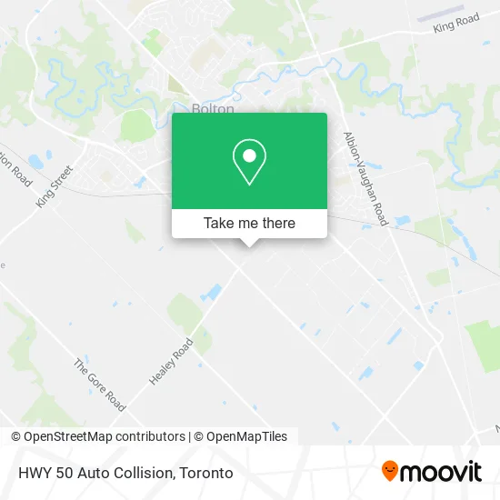 HWY 50 Auto Collision map