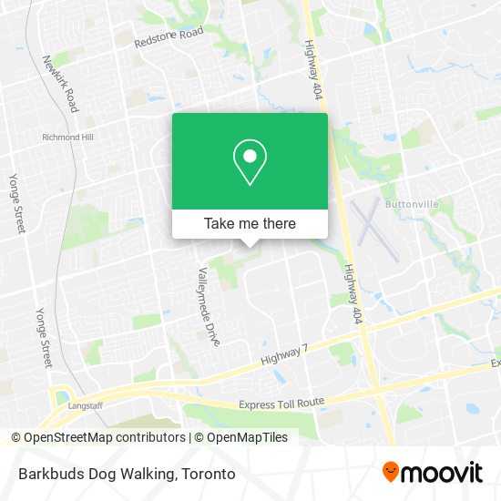 Barkbuds Dog Walking map