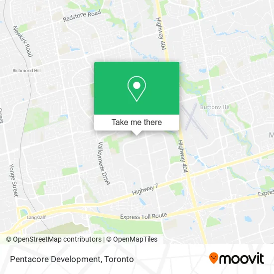 Pentacore Development map