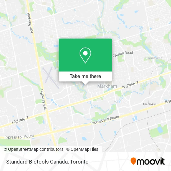 Standard Biotools Canada map