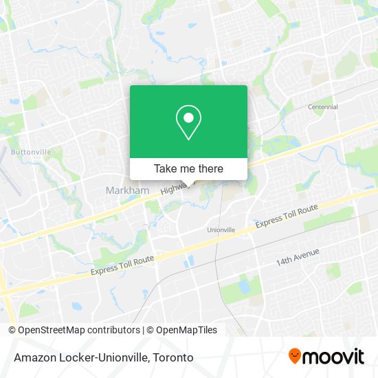 Amazon Locker-Unionville map