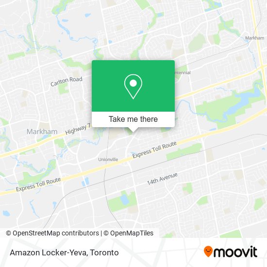 Amazon Locker-Yeva map
