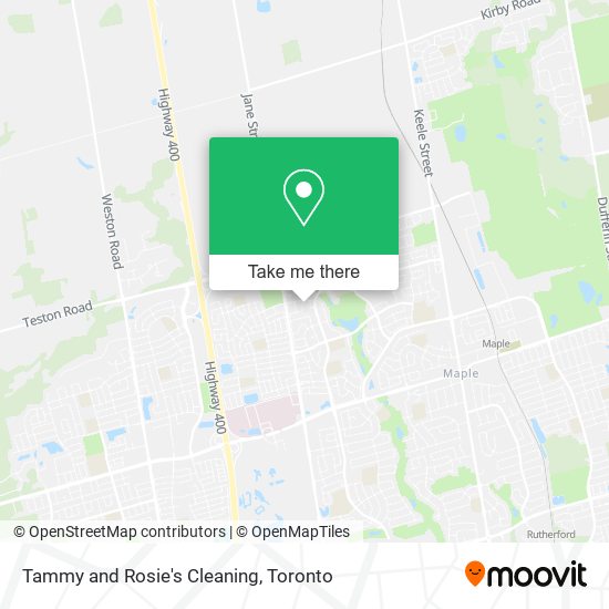 Tammy and Rosie's Cleaning map