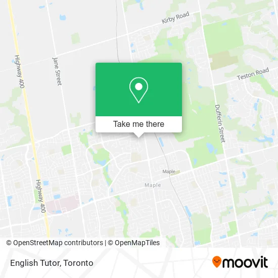 English Tutor map