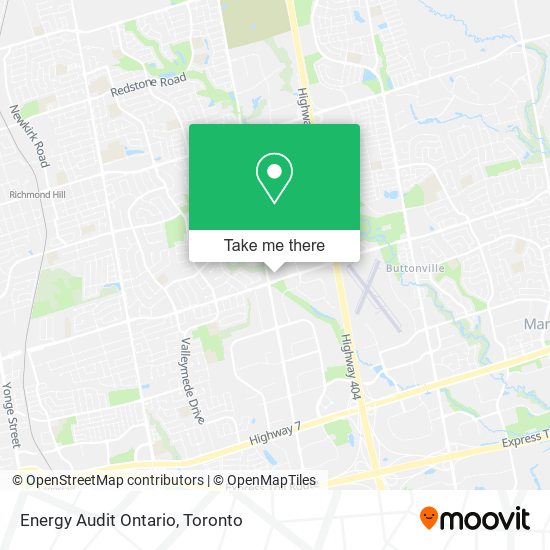 Energy Audit Ontario map