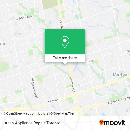 Asap Appliance Repair map