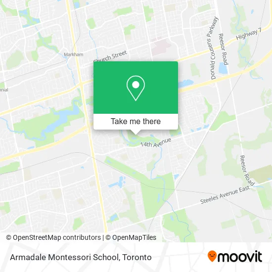 Armadale Montessori School map