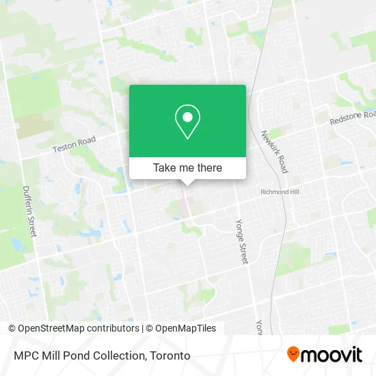 MPC Mill Pond Collection map
