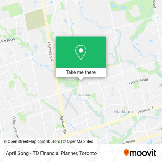 April Song - TD Financial Planner map