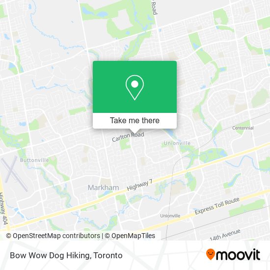 Bow Wow Dog Hiking map