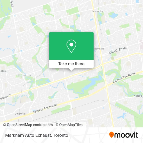 Markham Auto Exhaust map