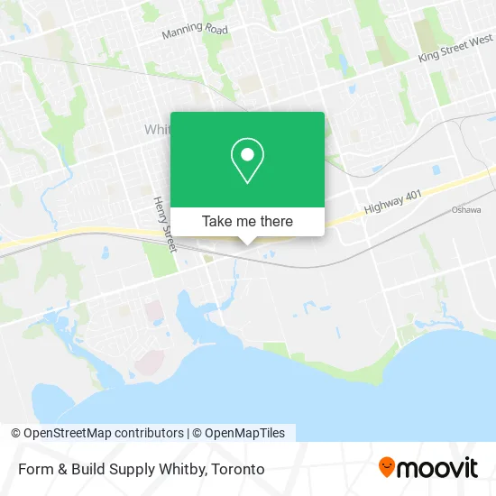 Form & Build Supply Whitby map