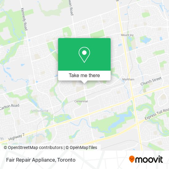 Fair Repair Appliance map