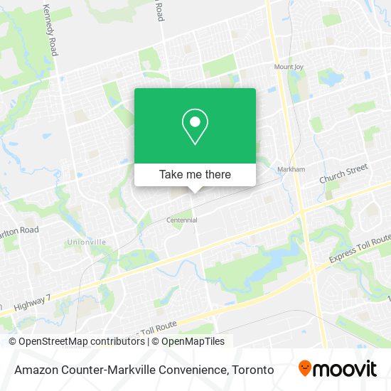 Amazon Counter-Markville Convenience map